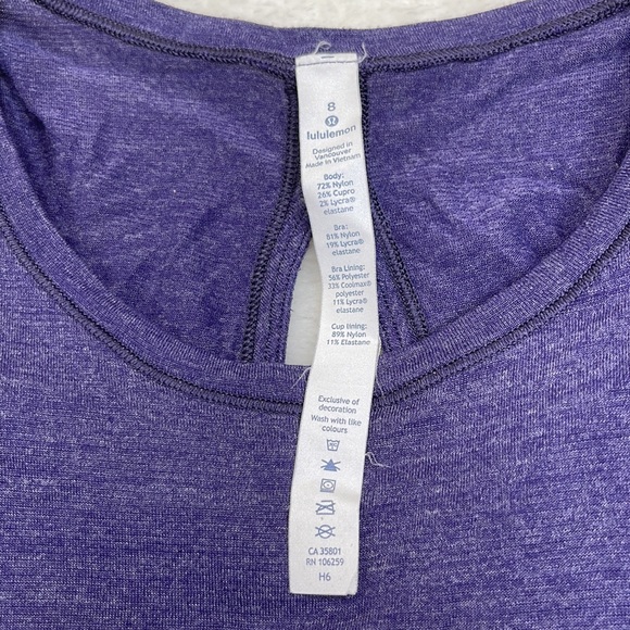 Lululemon Twist & Reach Tank Heathered Aeon Size 8 - Picture 4 of 11